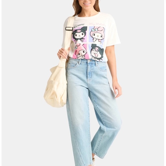 My Melody and Kuromi Women's Graphic Tee with Short Sleeves - Picture 3 of 6